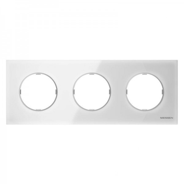  Рамка 3-м Sky Moon стекло бел. ABB 2CLA867300A3001 