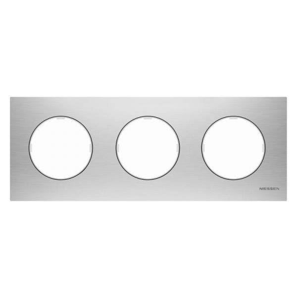  Рамка 3-м Sky Moon нерж. сталь ABB 2CLA867300A4001 