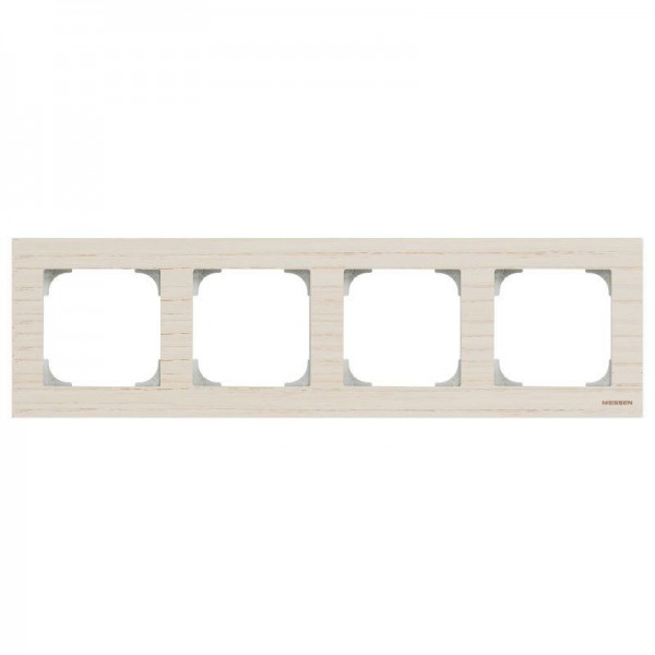  Рамка 4-м Sky дерево белый ясень ABB 2CLA857400A2001 