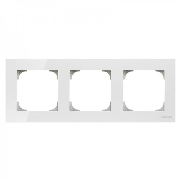  Рамка 3-м Sky стекло бел. ABB 2CLA857300A3001 