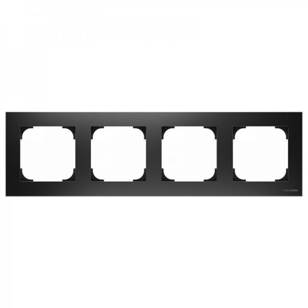  Рамка 4-м Sky черн. бархат ABB 2CLA857400A1501 