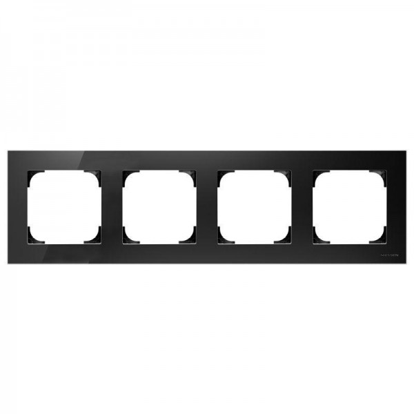  Рамка 4-м Sky стекло черн. ABB 2CLA857400A3101 