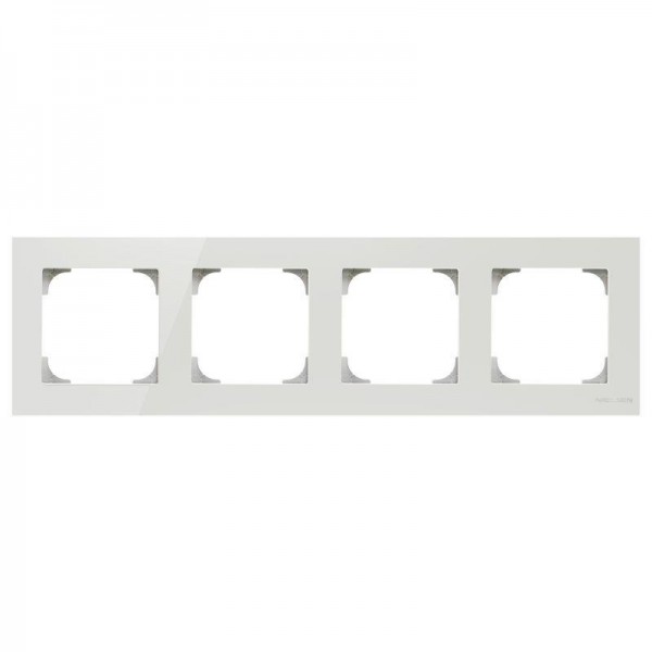  Рамка 4-м Sky стекло бел. ABB 2CLA857400A3001 