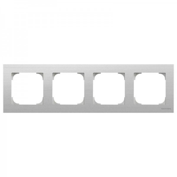  Рамка 4-м Sky нерж. сталь ABB 2CLA857400A1401 
