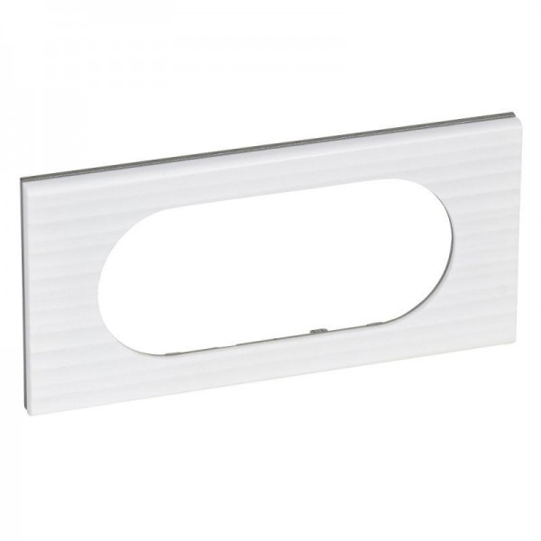  Рамка 2-м Celiane wide Corian черн. рифл. Leg 069015 