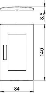  Рамка 2-м Modul45 84х140мм горизонт. с полем для маркировки AR45-BF2 AL серебр. OBO 6119356 