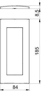  Рамка 3-м Modul45 универсальная 84х185мм AR45-F3 AL серебр. OBO 6119376 