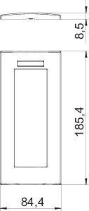  Рамка 3-м Modul45 84х185мм верт. с полем для маркировки AR45-BSF3 SWGR черн. OBO 6119388 