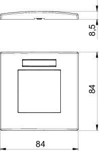  Рамка 1-м Modul45 84х84мм верт. с полем для маркировки AR45-BSF1 RW бел. OBO 6119338 