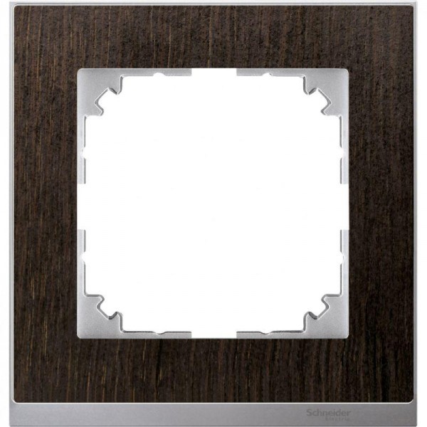  Рамка 1-м M-Pure Decor венге/алюм. SchE MTN4010-3671 