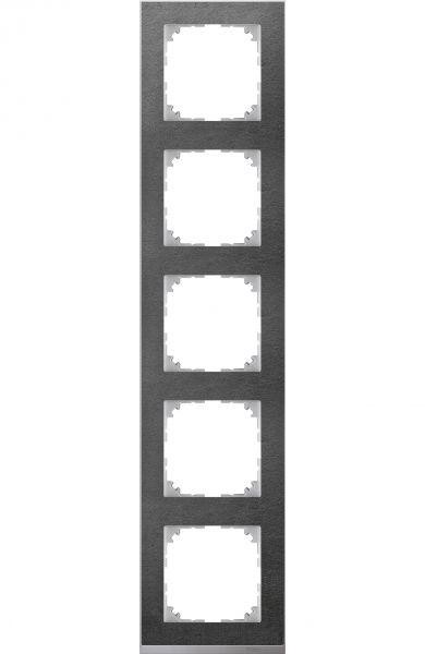  Рамка 5-м M-Pure Decor сланец/алюм. SchE MTN4050-3669 