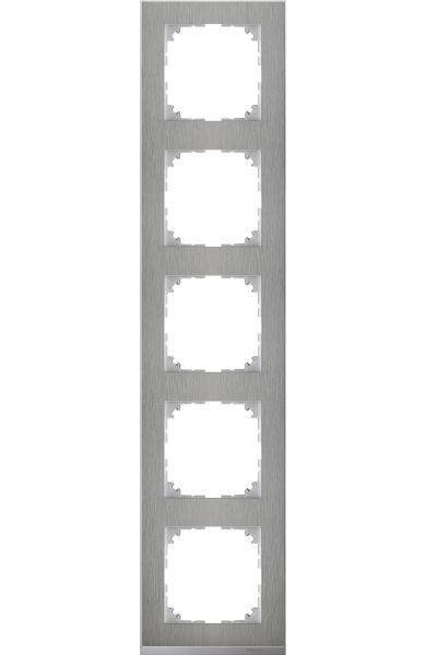  Рамка 5-м M-Pure Decor нерж. сталь/алюм. SchE MTN4050-3646 