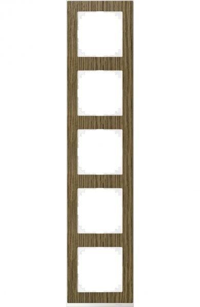  Рамка 5-м M-Pure Decor дуб/бриллиантовый бел. SchE MTN4050-3674 