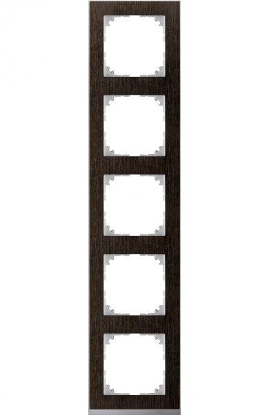  Рамка 5-м M-Pure Decor венге/алюм. SchE MTN4050-3671 