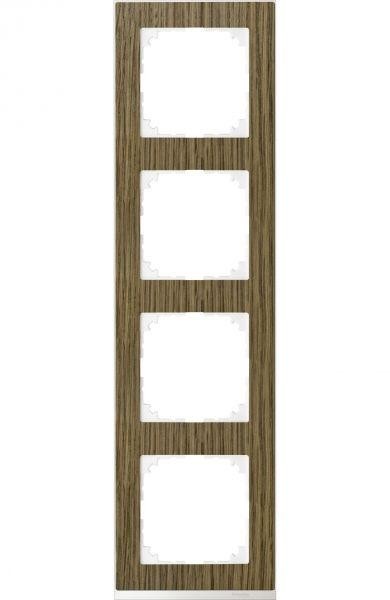  Рамка 4-м M-Pure Decor дуб/бриллиантовый бел. SchE MTN4040-3674 