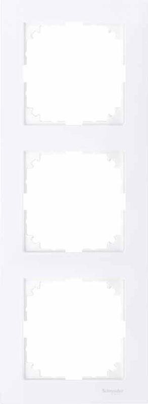  Рамка 3-м M-Pure бриллиантовый бел. SchE MTN4030-3625 