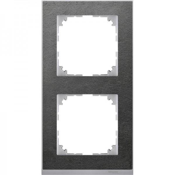  Рамка 2-м M-Pure Decor сланец/алюм. SchE MTN4020-3669 