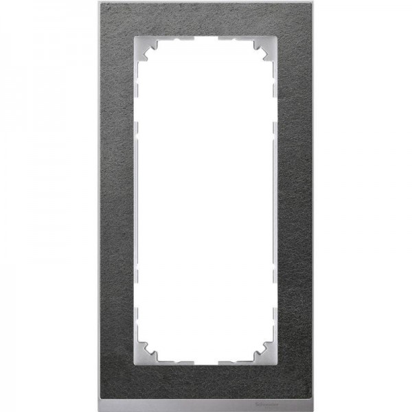  Рамка 2-м M-Pure Decor без перегородки сланец/алюм. SchE MTN4025-3669 