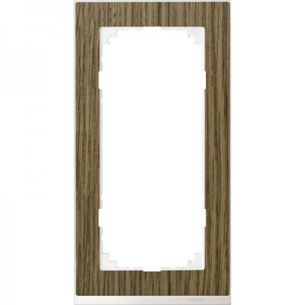  Рамка 2-м M-Pure Decor без перегородки дуб/бриллиантовый бел. SchE MTN4025-3674 
