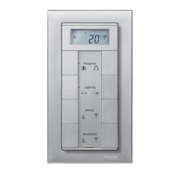  Рама 2-м Merten M-PLAN без перегор. алюм. SchE MTN488860 
