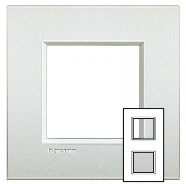  Рамка 2х2мод. LivingLight 71мм бел. жемчуг Leg BTC LNE4802M2PR 