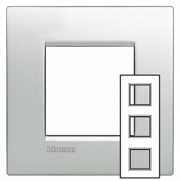  Рамка 2х3мод. LivingLight 71мм алюм. Leg BTC LNE4802M3TE 