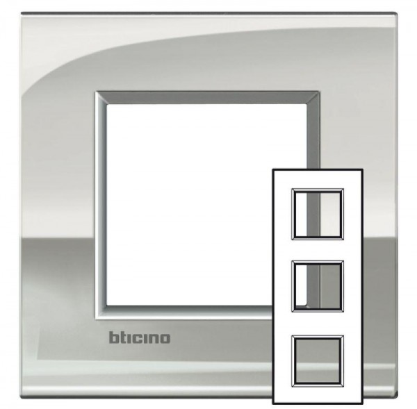  Рамка 2х3мод. LivingLight 71мм палладий Leg BTC LNE4802M3PL 