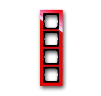  Рамка 4-м Axcent красн. ABB 2CKA001754A4352 