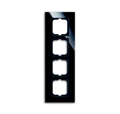  Рамка 4-м Carat стекло черн. ABB 2CKA001754A4325 