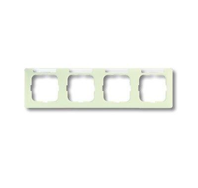  Рамка 4-м Busch-Duro 2000 SI linear горизонт. с полем для надписи сл. кость ABB 2CKA001754A4099 