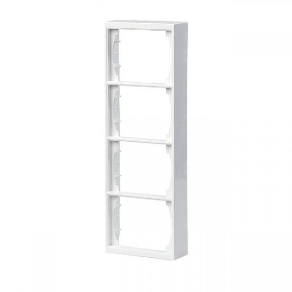  Рамка 4-м DoubleSchuko Impressivo 100мм для наружн. монтажа бел. ABB 2TKA000413G1 