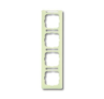  Рамка 4-м Busch-Duro 2000 SI linear верт. с полем для надписи сл. кость ABB 2CKA001754A4098 