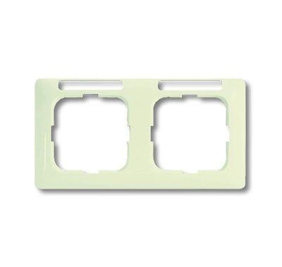  Рамка 2-м Busch-Duro 2000 SI linear горизонт. с полем для надписи сл. кость ABB 2CKA001754A4095 