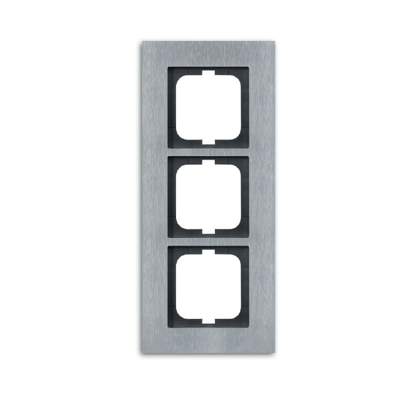  Рамка 3-м Carat сталь ABB 2CKA001754A4256 