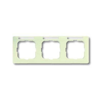  Рамка 3-м Busch-Duro 2000 SI linear горизонт. с полем для надписи сл. кость ABB 2CKA001754A4097 