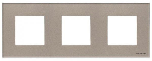  Рамка 3-м 2мод. Zenit стекло брызги шампанского ABB 2CLA227300N3901 