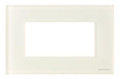  Рамка 4мод. Zenit итал. станд. стекло бел. ABB 2CLA247400N3001 