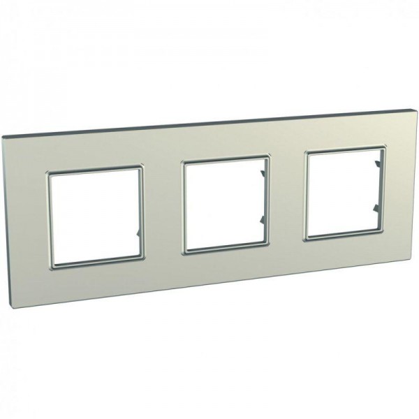  Рамка 3-м Unica quadro титан SchE MGU6.706.57 