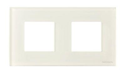  Рамка 2-м Zenit стекло бел. ABB 2CLA227200N3001 