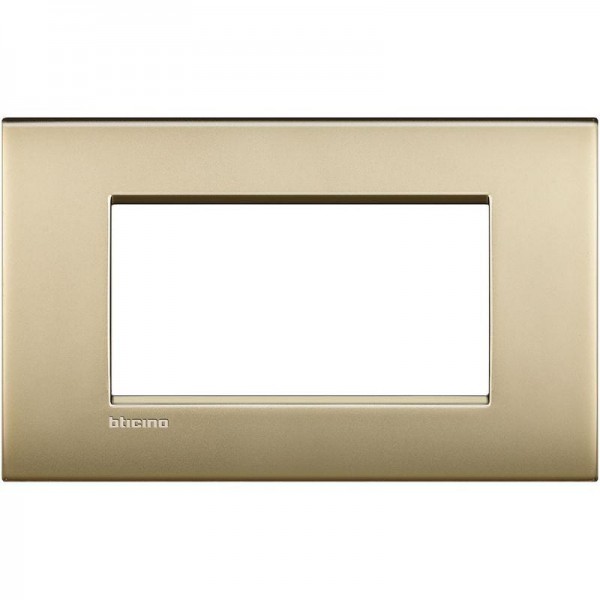  Рамка 4мод. Air LivingLight матовое золото Leg BTC LNC4804OF 