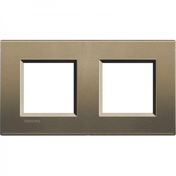  Рамка 2-м LivingLight прямоугол. корич. шелк Leg BTC LNA4802M2SQ 