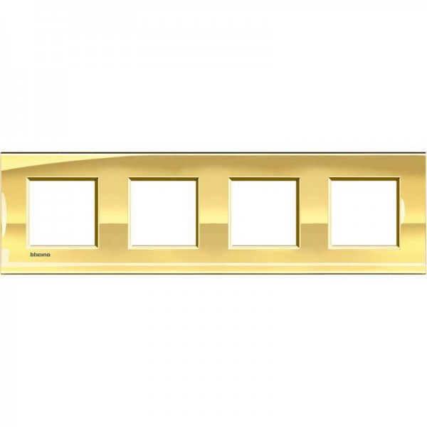  Рамка 4-м LivingLight прямоугол. золото Leg BTC LNA4802M4OA 