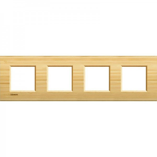  Рамка 4-м LivingLight прямоугол. бамбук Leg BTC LNA4802M4LBA 