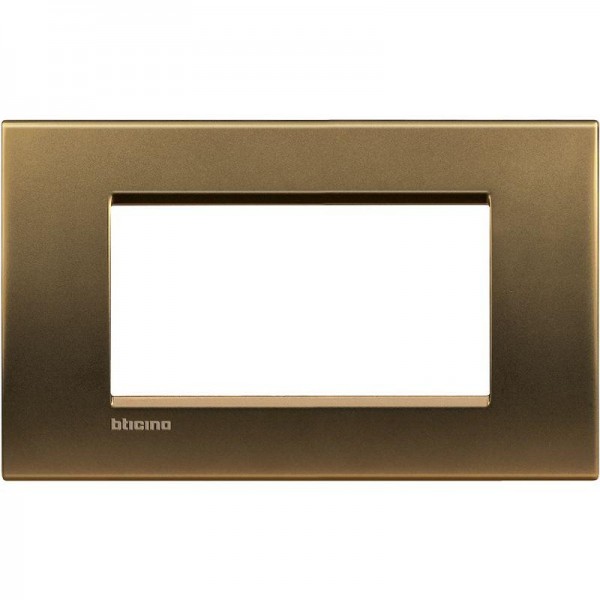  Рамка 4мод. LivingLight прямоугол. бронза Leg BTC LNA4804BZ 