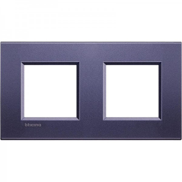  Рамка 2-м LivingLight прямоугол. син. шелк Leg BTC LNA4802M2CB 