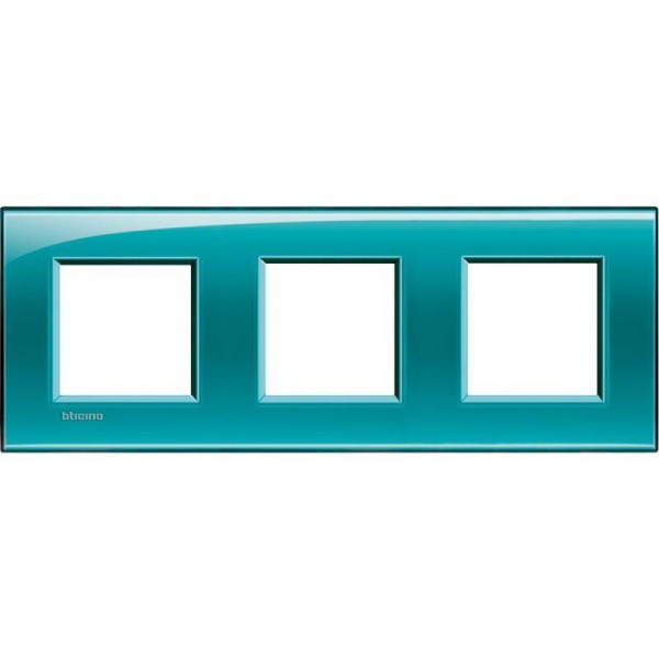  Рамка 3-м LivingLight прямоугол. зел. Leg BTC LNA4802M3VD 
