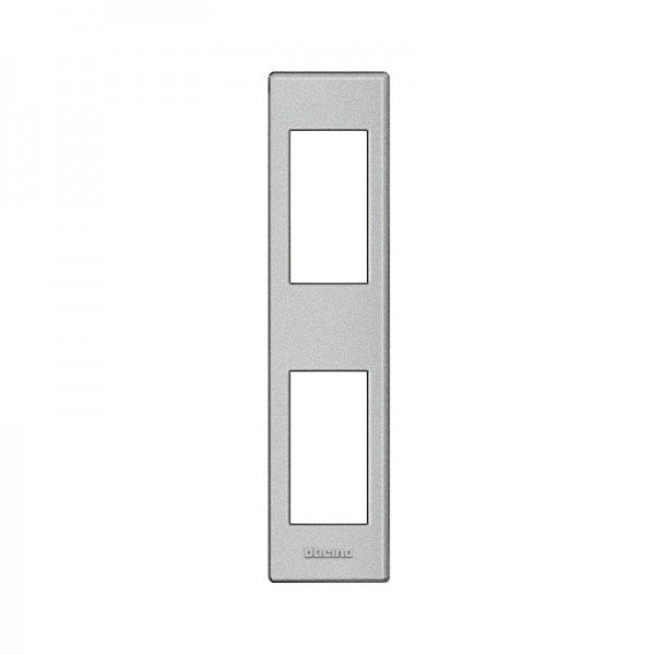  Рамка 1+1-м LivingLight верт. алюм. Leg BTC LND4812TE 