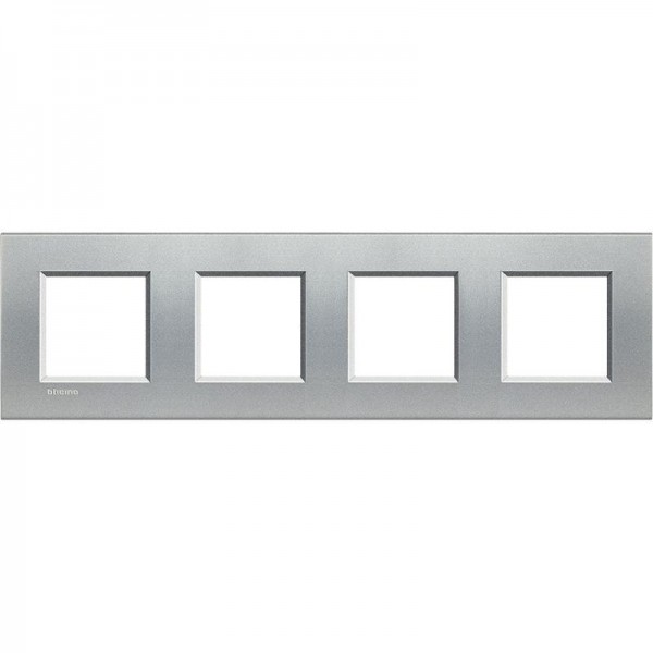  Рамка 4-м LivingLight прямоугол. алюм. Leg BTC LNA4802M4TE 