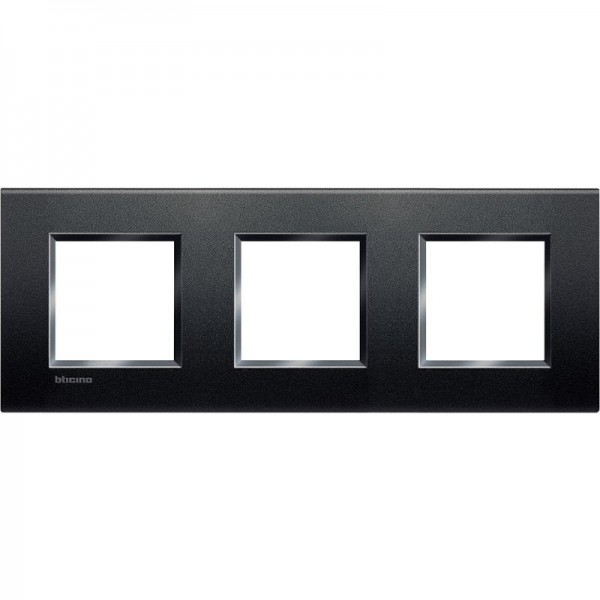  Рамка 3-м LivingLight прямоугол. антрацит Leg BTC LNA4802M3AR 