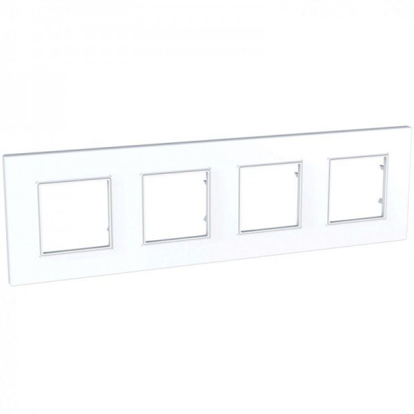  Рамка 4-м Unica quadro бел. SchE MGU2.708.18 